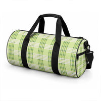 Aloha Hawaii Pakalana Pikake Lei Duffle Bag Palaka Inspired Hawaiian-plaid Pastel Green