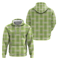 Aloha Hawaii Pakalana Pikake Lei Hoodie Palaka Inspired Hawaiian-plaid Pastel Green
