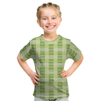 Aloha Hawaii Pakalana Pikake Lei Kid T Shirt Palaka Inspired Hawaiian-plaid Pastel Green