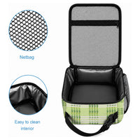 Aloha Hawaii Pakalana Pikake Lei Lunch Bag Palaka Inspired Hawaiian-plaid Pastel Green