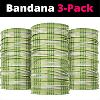 Aloha Hawaii Pakalana Pikake Lei Neck Gaiter Palaka Inspired Hawaiian-plaid Pastel Green