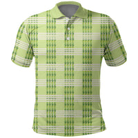 Aloha Hawaii Pakalana Pikake Lei Polo Shirt Palaka Inspired Hawaiian-plaid Pastel Green