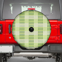 Aloha Hawaii Pakalana Pikake Lei Spare Tire Cover Palaka Inspired Hawaiian-plaid Pastel Green