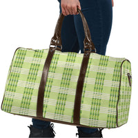 Aloha Hawaii Pakalana Pikake Lei Travel Bag Palaka Inspired Hawaiian-plaid Pastel Green