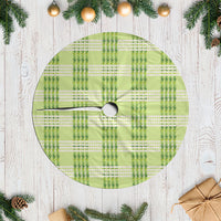 Aloha Hawaii Pakalana Pikake Lei Tree Skirt Palaka Inspired Hawaiian-plaid Pastel Green