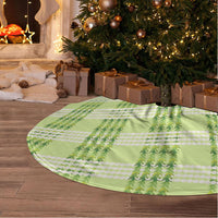 Aloha Hawaii Pakalana Pikake Lei Tree Skirt Palaka Inspired Hawaiian-plaid Pastel Green