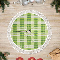 Aloha Hawaii Pakalana Pikake Lei Tree Skirt Palaka Inspired Hawaiian-plaid Pastel Green