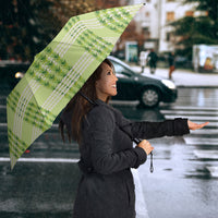 Aloha Hawaii Pakalana Pikake Lei Umbrella Palaka Inspired Hawaiian-plaid Pastel Green