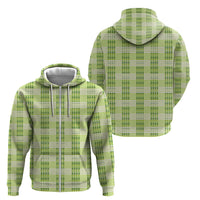 Aloha Hawaii Pakalana Pikake Lei Zip Hoodie Palaka Inspired Hawaiian-plaid Pastel Green