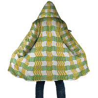 Aloha Hawaii Ilima Maile Lei Cloak Palaka Inspired Hawaiian-plaid White