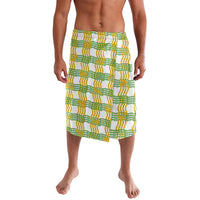 Aloha Hawaii Ilima Maile Lei Lavalava Palaka Inspired Hawaiian-plaid White