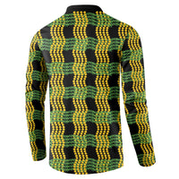 Aloha Hawaii Ilima Maile Lei Button Sweatshirt Palaka Inspired Hawaiian-plaid Black