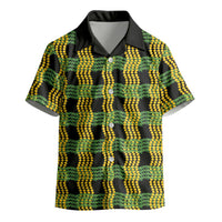 Aloha Hawaii Ilima Maile Lei Kid Hawaiian Shirt Palaka Inspired Hawaiian-plaid Black