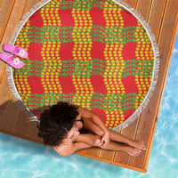 Aloha Hawaii Ilima Maile Lei Beach Blanket Palaka Inspired Hawaiian-plaid Red