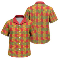 Aloha Hawaii Ilima Maile Lei Family Matching Tank Maxi Dress and Hawaiian Shirt Palaka Inspired Hawaiian-plaid Red