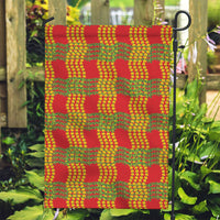 Aloha Hawaii Ilima Maile Lei Garden Flag Palaka Inspired Hawaiian-plaid Red