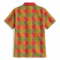 Aloha Hawaii Ilima Maile Lei Hawaiian Shirt Palaka Inspired Hawaiian-plaid Red