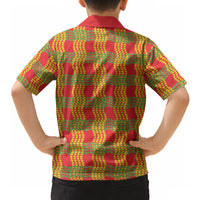 Aloha Hawaii Ilima Maile Lei Hawaiian Shirt Palaka Inspired Hawaiian-plaid Red