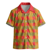 Aloha Hawaii Ilima Maile Lei Kid Hawaiian Shirt Palaka Inspired Hawaiian-plaid Red