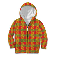 Aloha Hawaii Ilima Maile Lei Kid Hoodie Palaka Inspired Hawaiian-plaid Red