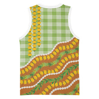 Hawaii Leis Palaka Motifs Basketball Jersey Pikake Pakalana Maile Ilima Kakau Style