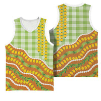 Hawaii Leis Palaka Motifs Basketball Jersey Pikake Pakalana Maile Ilima Kakau Style