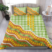 Hawaii Leis Palaka Motifs Bedding Set Pikake Pakalana Maile Ilima Kakau Style