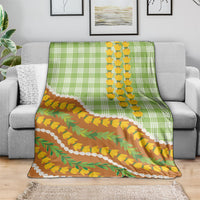 Hawaii Leis Palaka Motifs Blanket Pikake Pakalana Maile Ilima Kakau Style