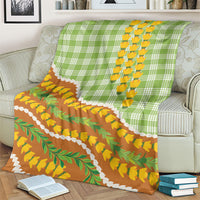 Hawaii Leis Palaka Motifs Blanket Pikake Pakalana Maile Ilima Kakau Style