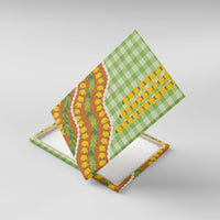 Hawaii Leis Palaka Motifs Canvas Wall Art Pikake Pakalana Maile Ilima Kakau Style