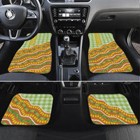 Hawaii Leis Palaka Motifs Car Mats Pikake Pakalana Maile Ilima Kakau Style