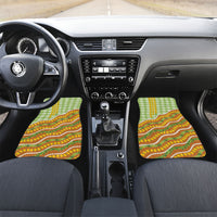 Hawaii Leis Palaka Motifs Car Mats Pikake Pakalana Maile Ilima Kakau Style