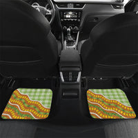 Hawaii Leis Palaka Motifs Car Mats Pikake Pakalana Maile Ilima Kakau Style