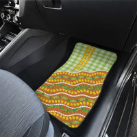 Hawaii Leis Palaka Motifs Car Mats Pikake Pakalana Maile Ilima Kakau Style