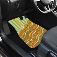 Hawaii Leis Palaka Motifs Car Mats Pikake Pakalana Maile Ilima Kakau Style