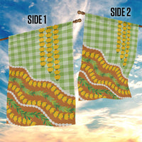 Hawaii Leis Palaka Motifs Garden Flag Pikake Pakalana Maile Ilima Kakau Style
