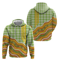 Hawaii Leis Palaka Motifs Hoodie Pikake Pakalana Maile Ilima Kakau Style
