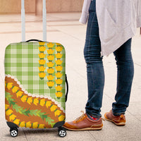 Hawaii Leis Palaka Motifs Luggage Cover Pikake Pakalana Maile Ilima Kakau Style