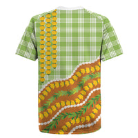 Hawaii Leis Palaka Motifs Rugby Jersey Pikake Pakalana Maile Ilima Kakau Style