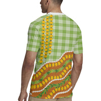 Hawaii Leis Palaka Motifs Rugby Jersey Pikake Pakalana Maile Ilima Kakau Style