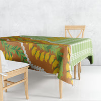 Hawaii Leis Palaka Motifs Tablecloth Pikake Pakalana Maile Ilima Kakau Style
