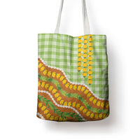 Hawaii Leis Palaka Motifs Tote Bag Pikake Pakalana Maile Ilima Kakau Style
