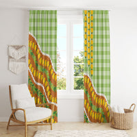 Hawaii Leis Palaka Motifs Window Curtain Pikake Pakalana Maile Ilima Kakau Style