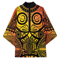 Marquesas Islands Kimono Marquesan Tattoo Yellow Gradient - Polynesian Pride