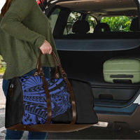 Blue Marquesas Islands Travel Bag Marquesan Matatiki Hammerhead Shark Patutiki - Polynesian Pride