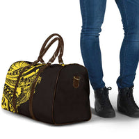 Yellow Marquesas Islands Travel Bag Marquesan Matatiki Hammerhead Shark Patutiki - Polynesian Pride