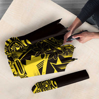 Yellow Marquesas Islands Umbrella Marquesan Matatiki Hammerhead Shark Patutiki - Polynesian Pride