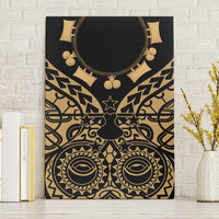 Austral Islands Canvas Wall Art Tuhaa Pae Penu Stars Necklace Gold LT14 Without Frame Gold - Polynesian Pride