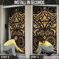 Austral Islands Door Cover Tuhaa Pae Penu Stars Necklace Gold - Polynesian Pride