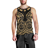 Austral Islands Men Tank Top Tuhaa Pae Penu Stars Necklace Gold - Polynesian Pride